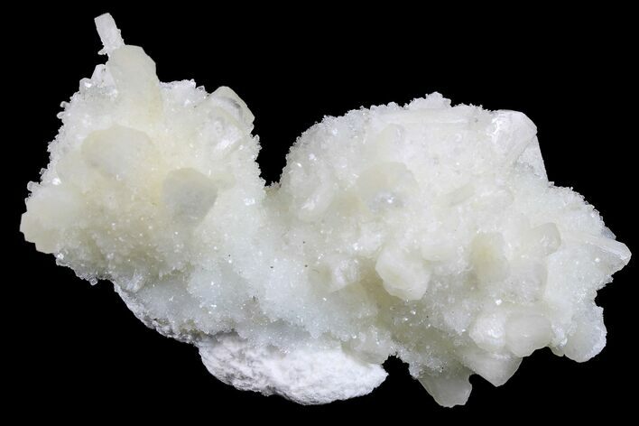 Stilbite and Apophyllite Crystals on Mordenite - India #168744